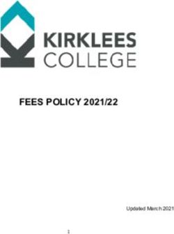 FEES POLICY 2021/22 Updated March 2021 - Kirklees College