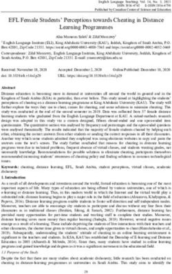 EFL Female Students' Perceptions towards Cheating in Distance Learning Programmes - ERIC