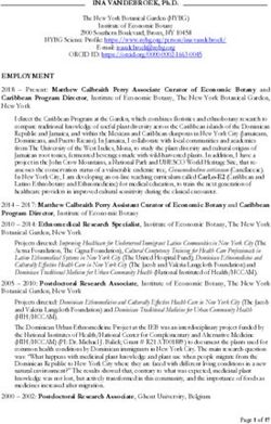 INA VANDEBROEK, Ph.D - New York Botanical Garden
