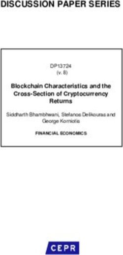 DISCUSSION PAPER SERIES - DP13724 (v. 8) Blockchain Characteristics and the Cross-Section of Cryptocurrency - Index of