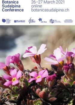 Botanica Sudalpina Conference - 26-27 March 2021 online botanicasudalpina.ch