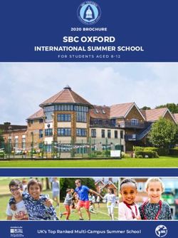 SBC OXFORD INTERNATIONAL SUMMER SCHOOL - 2020 BROCHURE - Summer Boarding Courses