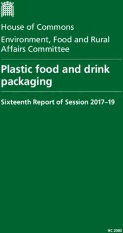 Plastic food and drink packaging - House of Commons Environment, Food and Rural Affairs Committee - Parliament Publications