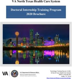 VA North Texas Health Care System Doctoral Internship Training Program 2020 Brochure