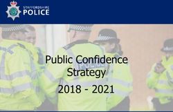 Public Confidence Strategy 2018 2021 - Staffordshire Police