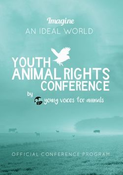 ANIMAL RIGHTS YOUTH Imagine - Young Voices for Animals