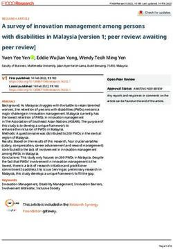 A survey of innovation management among persons with disabilities in Malaysia version 1; peer review: awaiting peer review