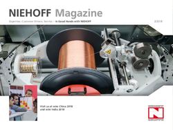 Expertise, Customer Driven, Service - in Good Hands with NIEHOFF - Visit us at wire China 2018 and wire India 2018 2/2018 - Niehoff Endex North ...