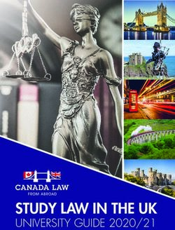 STUDY LAW IN THE UK UNIVERSITY GUIDE 2020/21