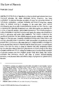 The Law of Placenta - Yale Law School Legal Scholarship ...