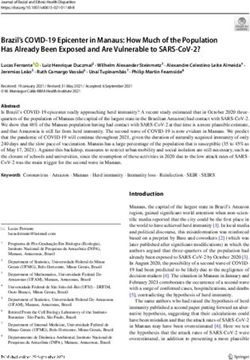 BRAZIL'S COVID 19 EPICENTER IN MANAUS: HOW MUCH OF THE POPULATION HAS ALREADY BEEN EXPOSED AND ARE VULNERABLE TO SARS COV 2?