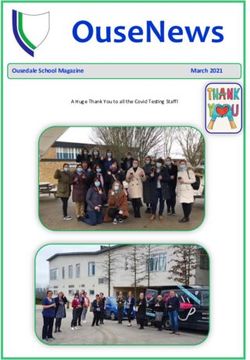 OUSENEWS OUSEDALESCHOOLMAGAZINE MARCH2021 - A HUGE THANK YOU TO ALL THE COVID TESTING STAFF! - OUSEDALE SCHOOL