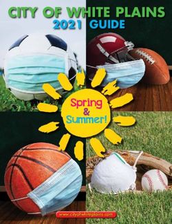 CITY OF WHITE PLAINS 2021 GUIDE - Spring Summer!