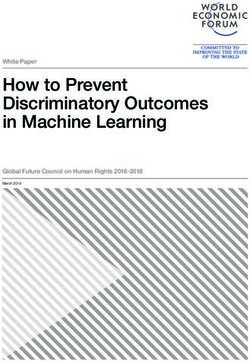 How to Prevent Discriminatory Outcomes in Machine Learning - White Paper Global Future Council on Human Rights 2016-2018 - World ...