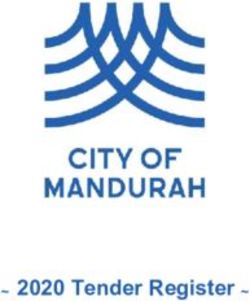 2020 Tender Register - City of Mandurah