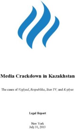 Media Crackdown in Kazakhstan - The cases of Vzglyad, Respublika, Stan TV, and K-plyus - Human Rights Foundation