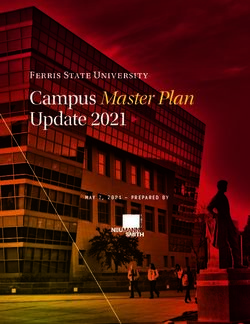 Campus Master Plan Update 2021 - Ferris State University - MAY 7, 2021 - PREPARED BY