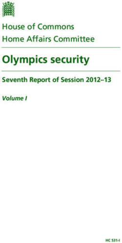 Olympics security House of Commons Home Affairs Committee - Seventh Report of Session 2012-13