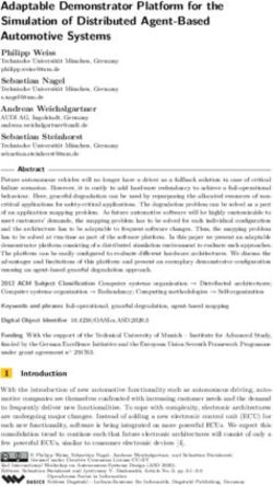 Adaptable Demonstrator Platform for the Simulation of Distributed Agent-Based Automotive Systems - Schloss Dagstuhl