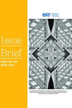 Issue Brief ISSUE NO. 538 APRIL 2022 - Observer Research Foundation