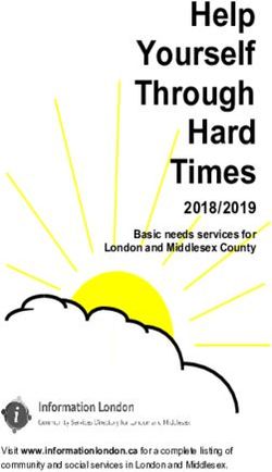Help Yourself Through Hard Times - 2018/2019 Basic needs services for London and Middlesex County - Information ...