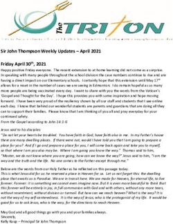 Sir John Thompson Weekly Updates - April 2021 Friday April 30th, 2021 - NET