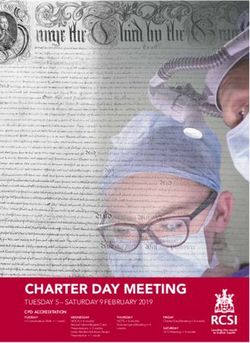 CHARTER DAY MEETING TUESDAY 5 - SATURDAY 9 FEBRUARY 2019 - Royal College of Surgeons in Ireland
