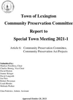 Town of Lexington Community Preservation Committee Report to - Lexington, MA