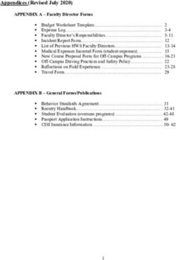 Appendices (Revised July 2020)