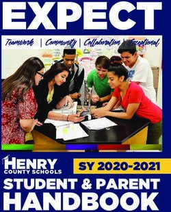 EXPECT EXPECT - ENRY SY 2020-2021 - Henry County Schools