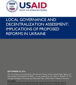 LOCAL GOVERNANCE AND DECENTRALIZATION ASSESSMENT: IMPLICATIONS OF PROPOSED REFORMS IN UKRAINE