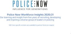 Police Now Workforce Insights 2020/21 - Our learning and insight from five years of recruiting, developing and inspiring a diverse group of ...