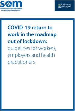COVID-19 return to work in the roadmap out of lockdown: guidelines for workers, employers and health practitioners
