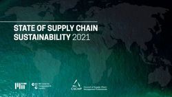 STATE OF SUPPLY CHAIN SUSTAINABILITY 2021