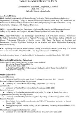 GABRIELLA MARIE HANCOCK, PH.D - College of Liberal Arts