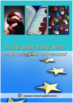 The EU Lisbon Treaty: What implications for anti-racism? - european network against racism