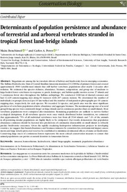 Determinants of population persistence and abundance of terrestrial and arboreal vertebrates stranded in tropical forest land-bridge islands ...