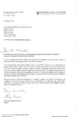 Fitzwilliam College Storey's Way Cambridge CB3 0DG www.fitz.cam.ac.uk Registered Charity No. 1137496