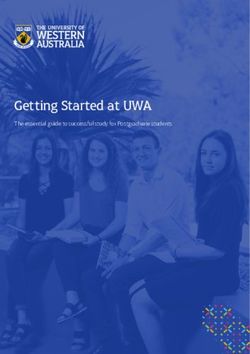 Getting Started at UWA - The essential guide to successful study for Postgraduate students - Current Students