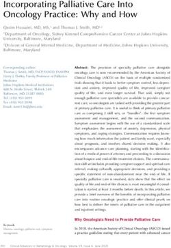 Incorporating Palliative Care Into Oncology Practice: Why and How