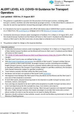 ALERT LEVEL 4/3: COVID-19 Guidance for Transport Operators