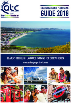 GUIDE 2018 - LEADERS IN ENGLISH LANGUAGE TRAINING FOR OVER 40 YEARS - ATC Language Schools