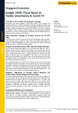 Budget 2020: Fiscal Boost to Tackle Uncertainty & Covid-19 - Singapore Exchange