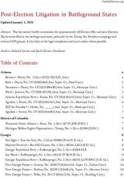 Post-Election Litigation in Battleground States - Stanford-MIT ...