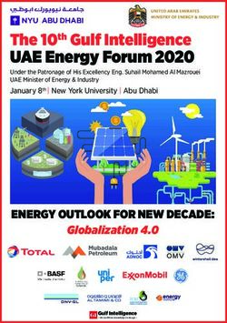 UAE Energy Forum 2020 - The 10th Gulf Intelligence - ENERGY OUTLOOK FOR NEW DECADE: Landmark Solutions