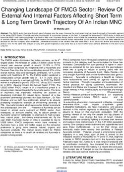 Changing Landscape Of FMCG Sector: Review Of External And Internal Factors Affecting Short Term & Long Term Growth Trajectory Of An Indian MNC ...