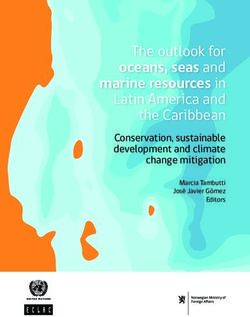 The outlook for oceans, seas and marine resources in Latin America and the Caribbean - Conservation, sustainable development and climate change ...