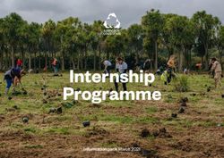 Internship Programme Information pack March 2021 - Sustainable Coastlines