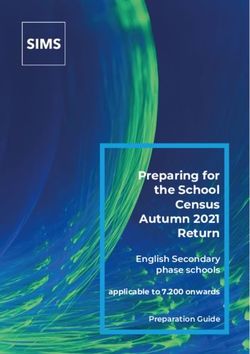 Preparing for the School Census Autumn 2021 Return - English Secondary phase schools