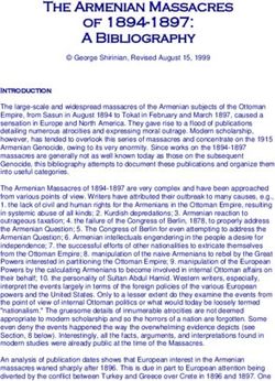 The Armenian Massacres of 1894-1897: A Bibliography